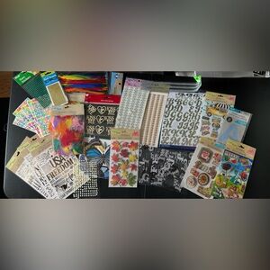 Bundle of scrapbooking supplies mostly new!